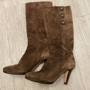 Brown suede leather Cole Haan Nike Air boots